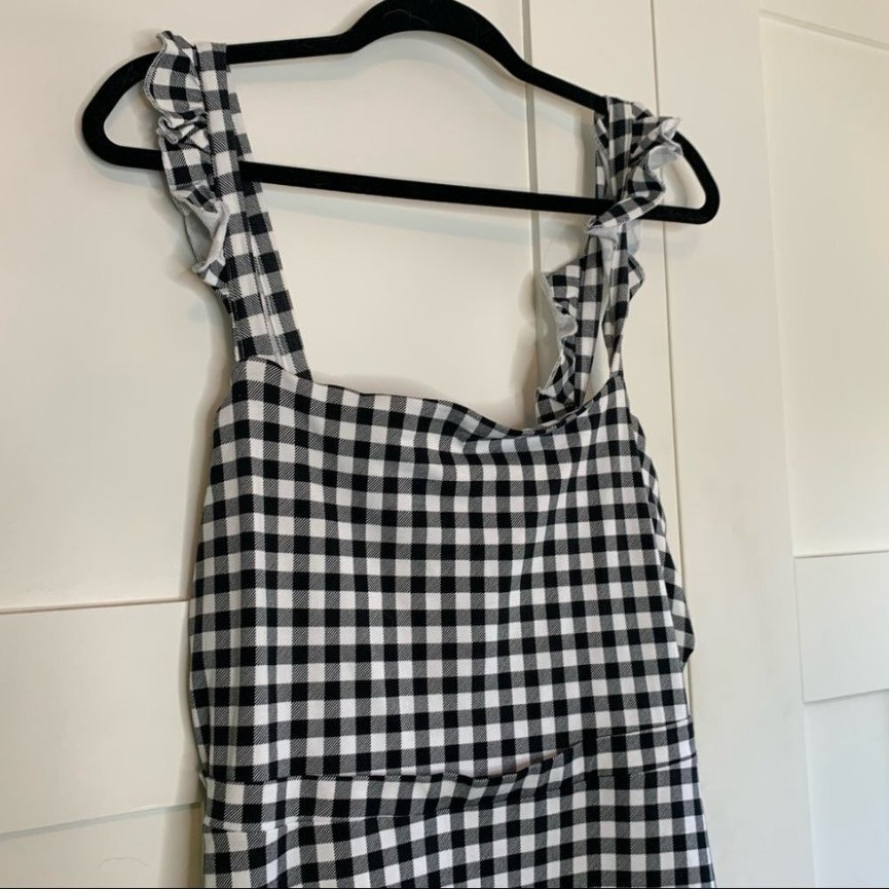 NEW ASOS Gingham Dress Size 12 - Picture 3 of 9